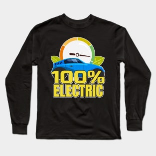 Electric Car E-Car Statement Long Sleeve T-Shirt